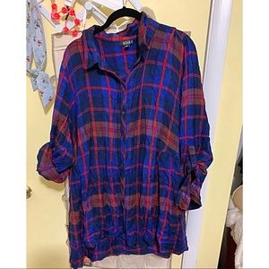 a.n.a Plaid Blouse!